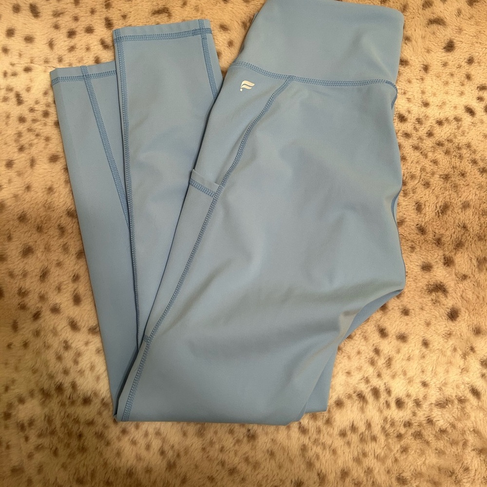 Light Blue High-Waisted Leggings